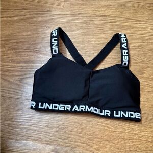 Under Armour Black Sports Bra with Logo Straps